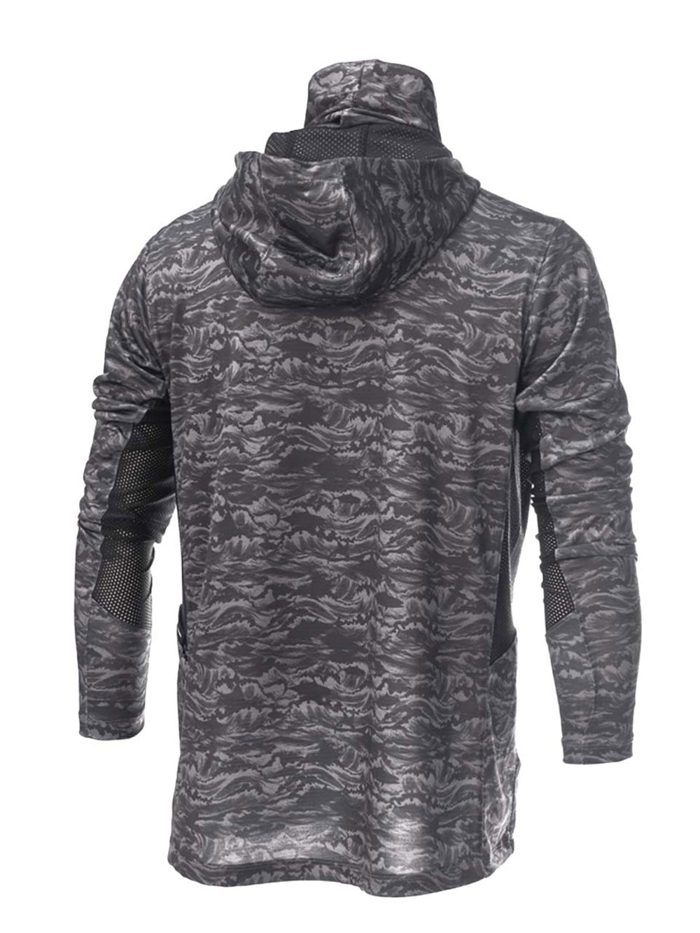 Argonaut Maskeli UV Korumalı Uzun Kollu Performans T-Shirt - Signature Siyah