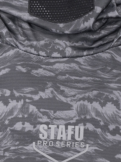 Argonaut Maskeli UV Korumalı Uzun Kollu Performans T-Shirt - Signature Siyah