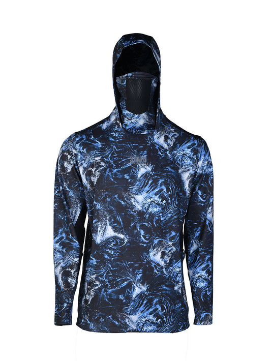 Argonaut Masked UV Protection Long Sleeve Performance T-Shirt - Dark Storm