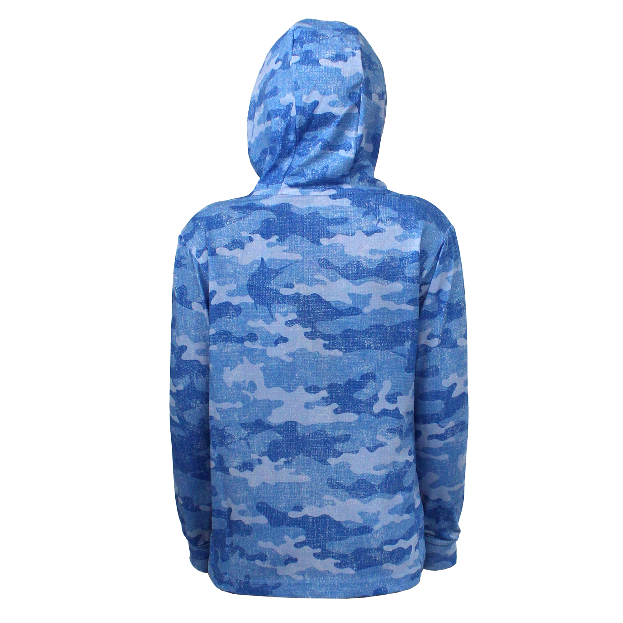 Atlan Jr. Uzun Kollu Balıkçı Tişört - Camo - Mavi
