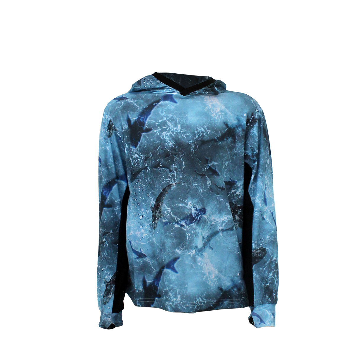Atlan Jr. Long Sleeve Fishing Shirt - Shark - Blue