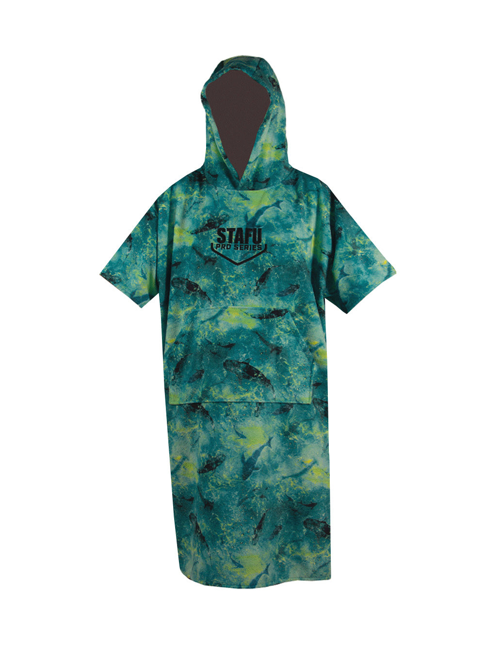Atlas Jr. Poncho Towel - Shark Green Lime