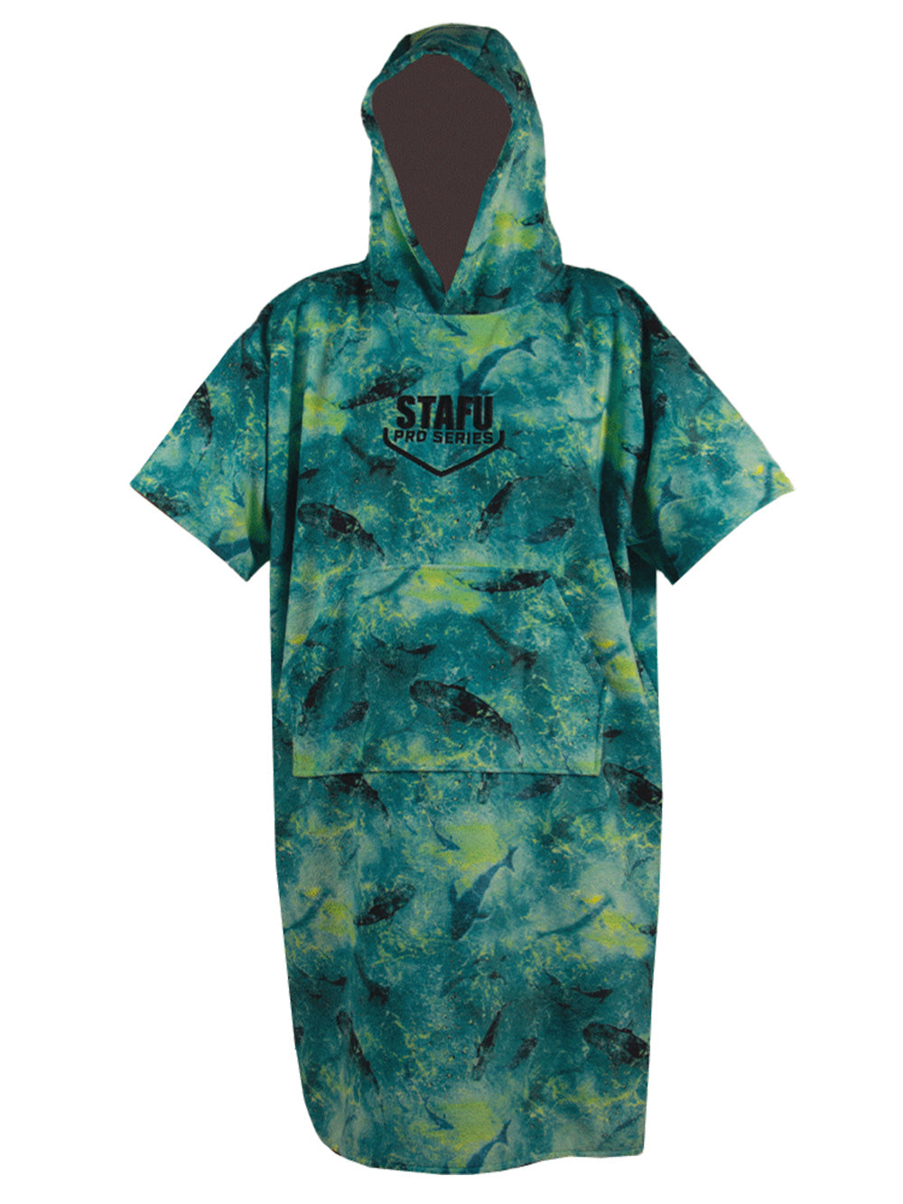Atlas Poncho Towel - Shark Green Lime