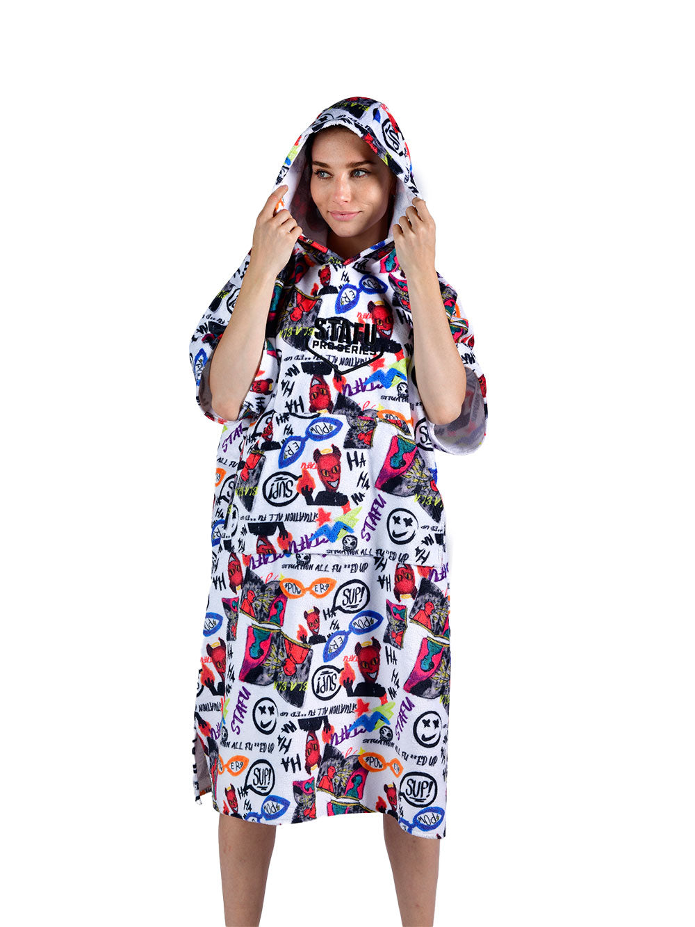 Atlas Poncho Towel - Devil
