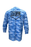 Apex v2 Long Sleeve Fishing Shirt - Camo - Blue