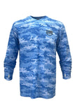 Apex v2 Long Sleeve Fishing Shirt - Camo - Blue