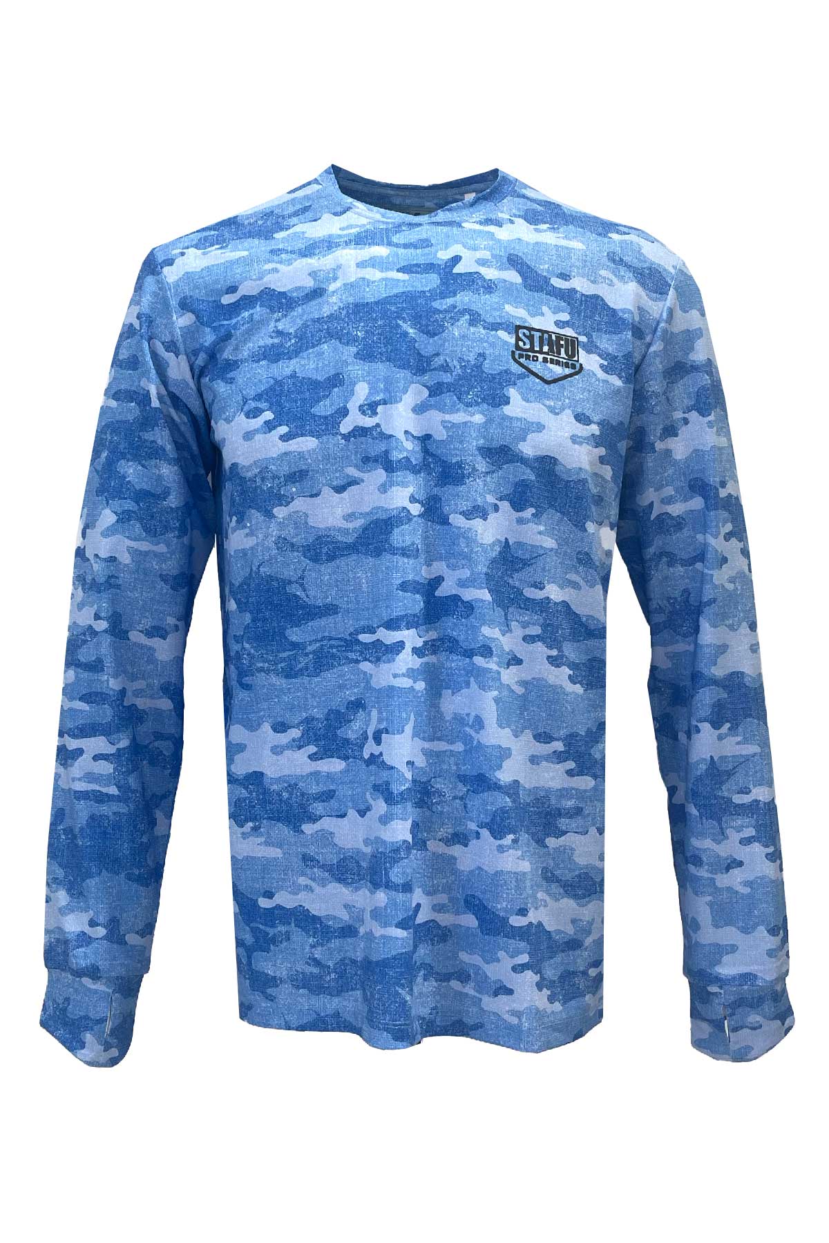 Apex v2 Long Sleeve Fishing Shirt - Camo - Blue