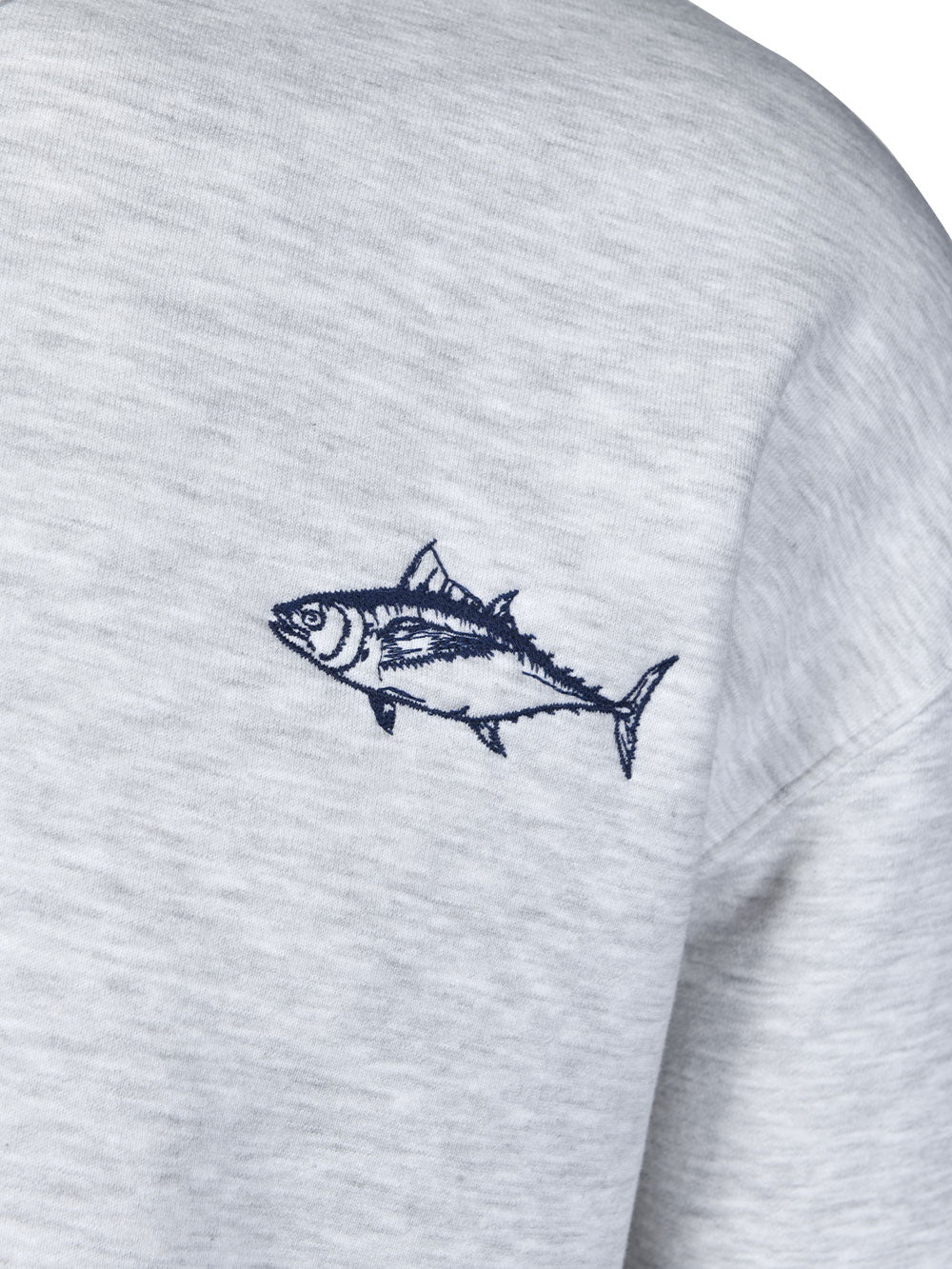 FreeCast Yuvarlak Yaka Sweatshirt – Turuncu-Kar Melanj