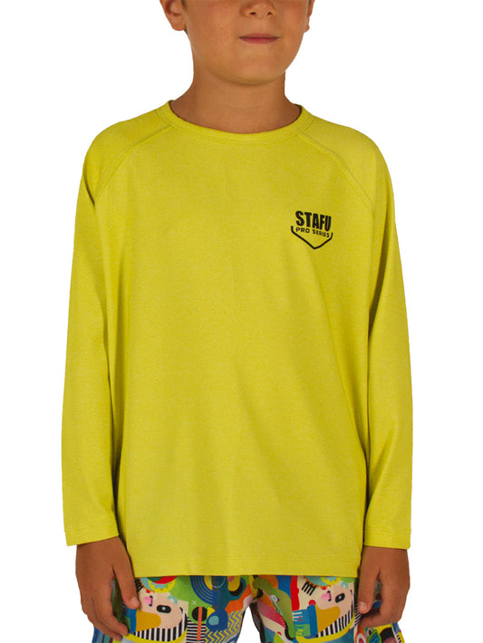 Cyclone Jr. UV Korumalı T-Shirt - Neon Sarı - Stafu Pro Series