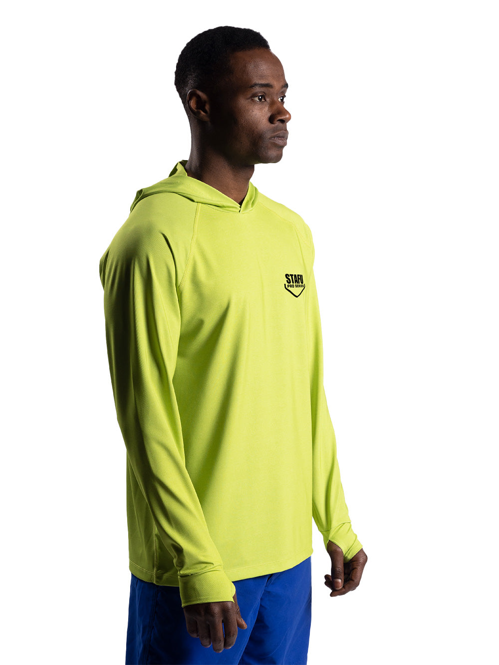 Cyclone Hooded UV Protection Performance T-Shirt - Neon Green