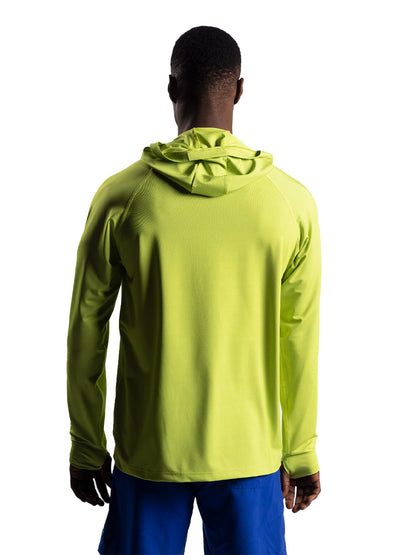 Cyclone Hooded UV Protection Performance T-Shirt - Neon Green