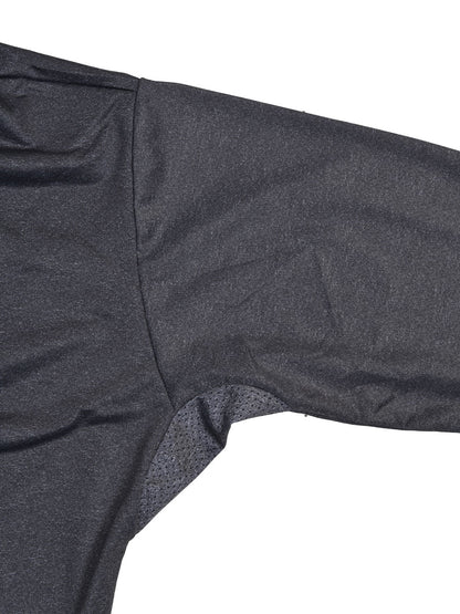 Stratos Kapüşonlu ve Maskeli UPF 40+ Performans T-Shirt - Gri