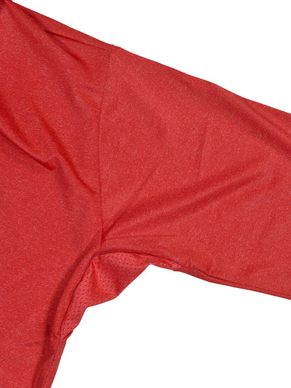 Stratos Kapüşonlu ve Maskeli UPF 40+ Performans T-Shirt - Kırmızı