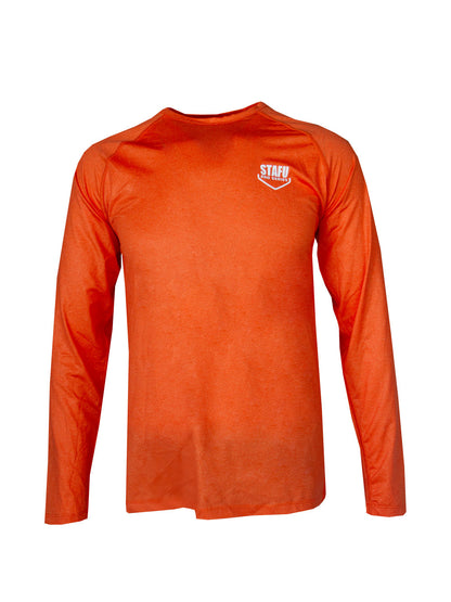Cyclone V2 Kapüşonlu Uzun Kollu UV Korumalı T-Shirt – Turuncu
