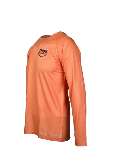 Cyclone V2 Uzun Kollu UV Korumalı T-Shirt – Turuncu