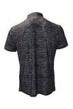 League Short Sleeve Polo Neck Shirt - Signature - Black