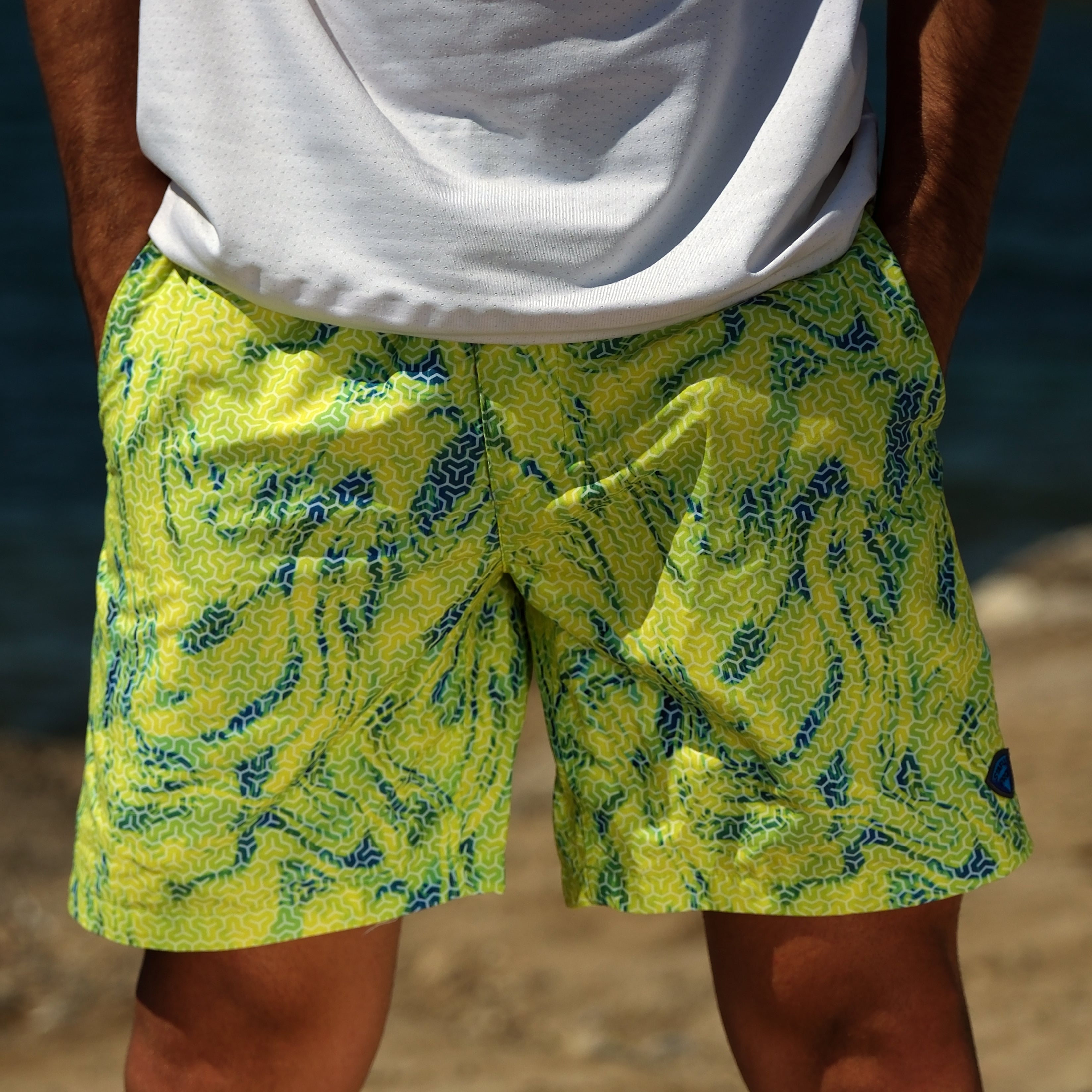 Latitude Swim Short - Trophy - Lime