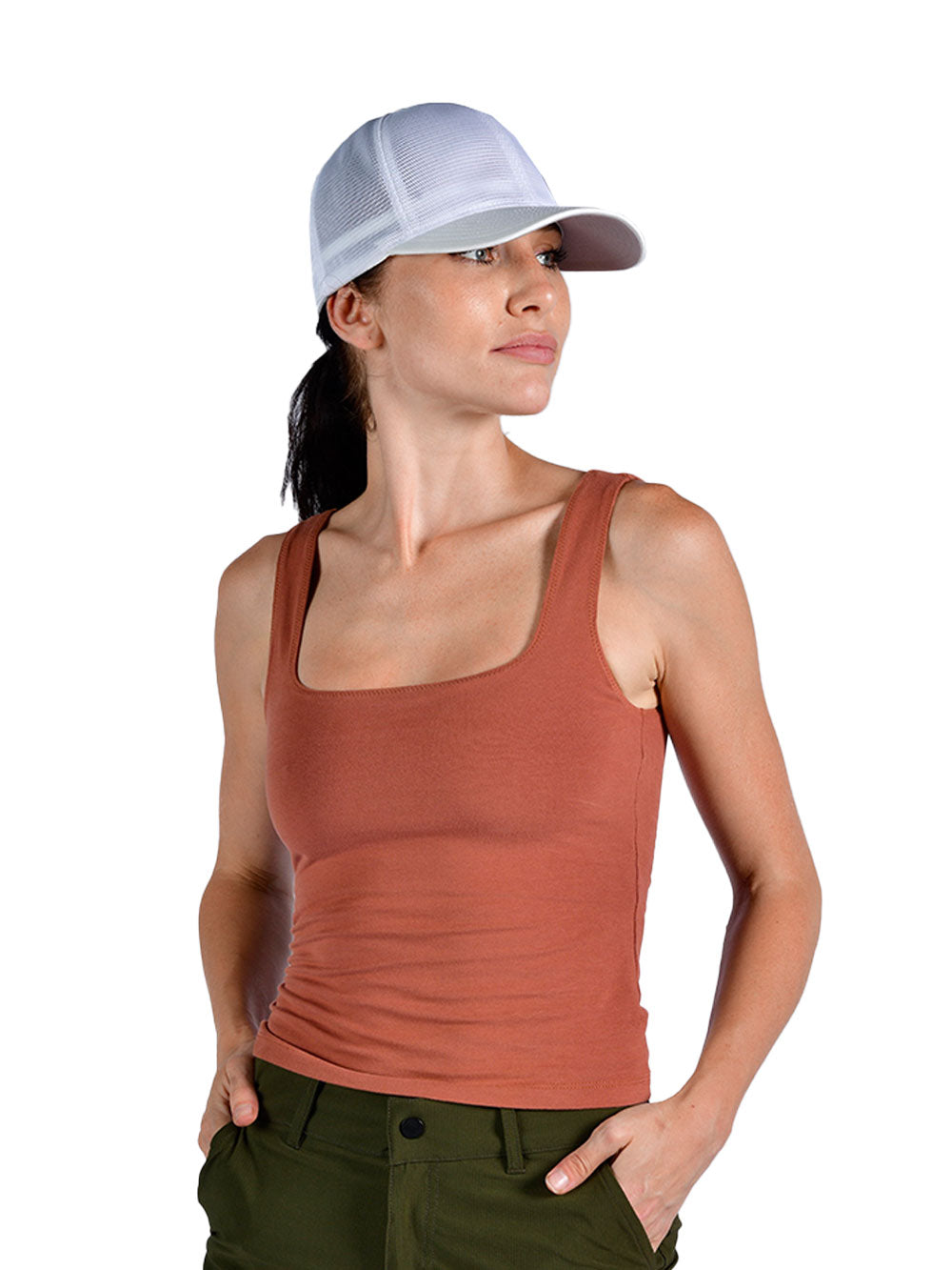 Essence Women's Tank Top - Brick