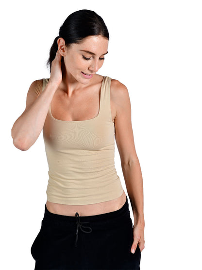 Essence Women's Tank Top - Beige