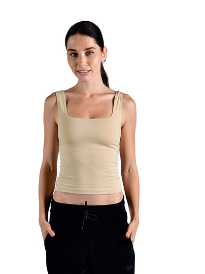 Essence Women's Tank Top - Beige