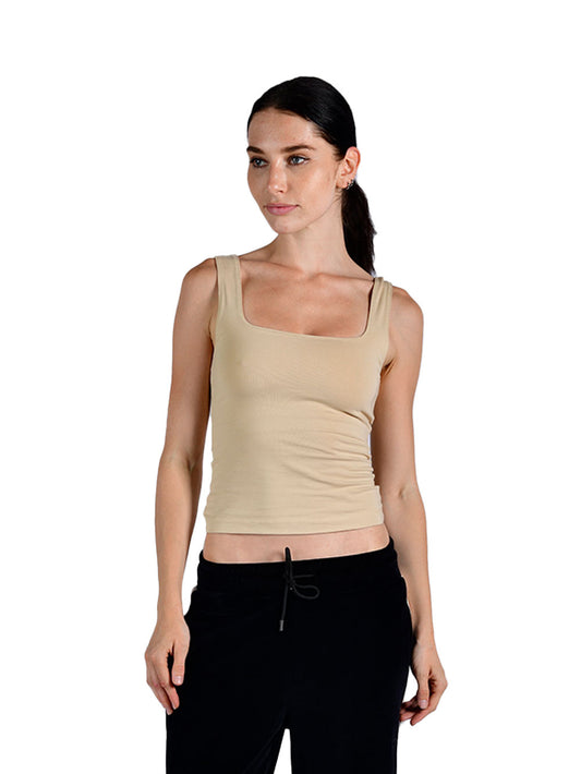 Essence Women's Tank Top - Beige