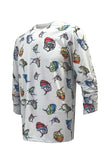 Apex v2 Long Sleeve Fishing Shirt - Cartoon - Grey