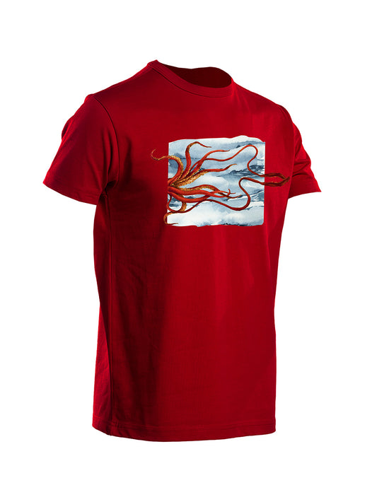 Graphite T-shirt - Giant Squid Pattern