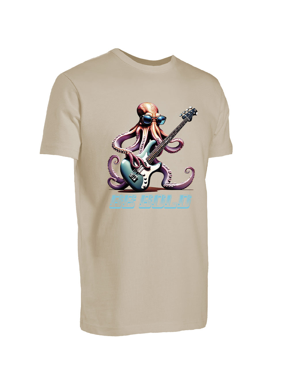 Graphite T-shirt - Guitarist Octopus Patterned