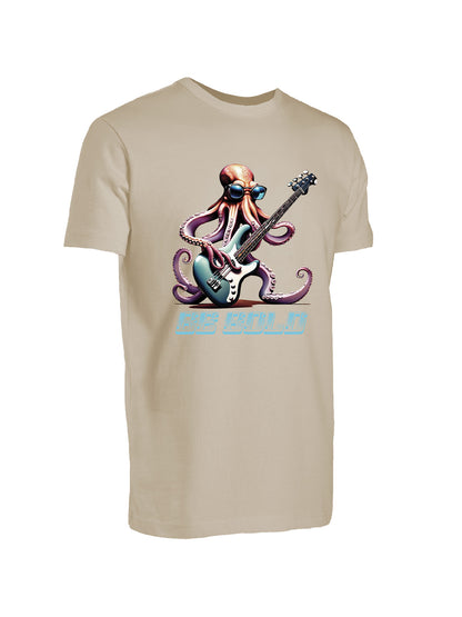 Graphite T-shirt - Guitarist Octopus Patterned