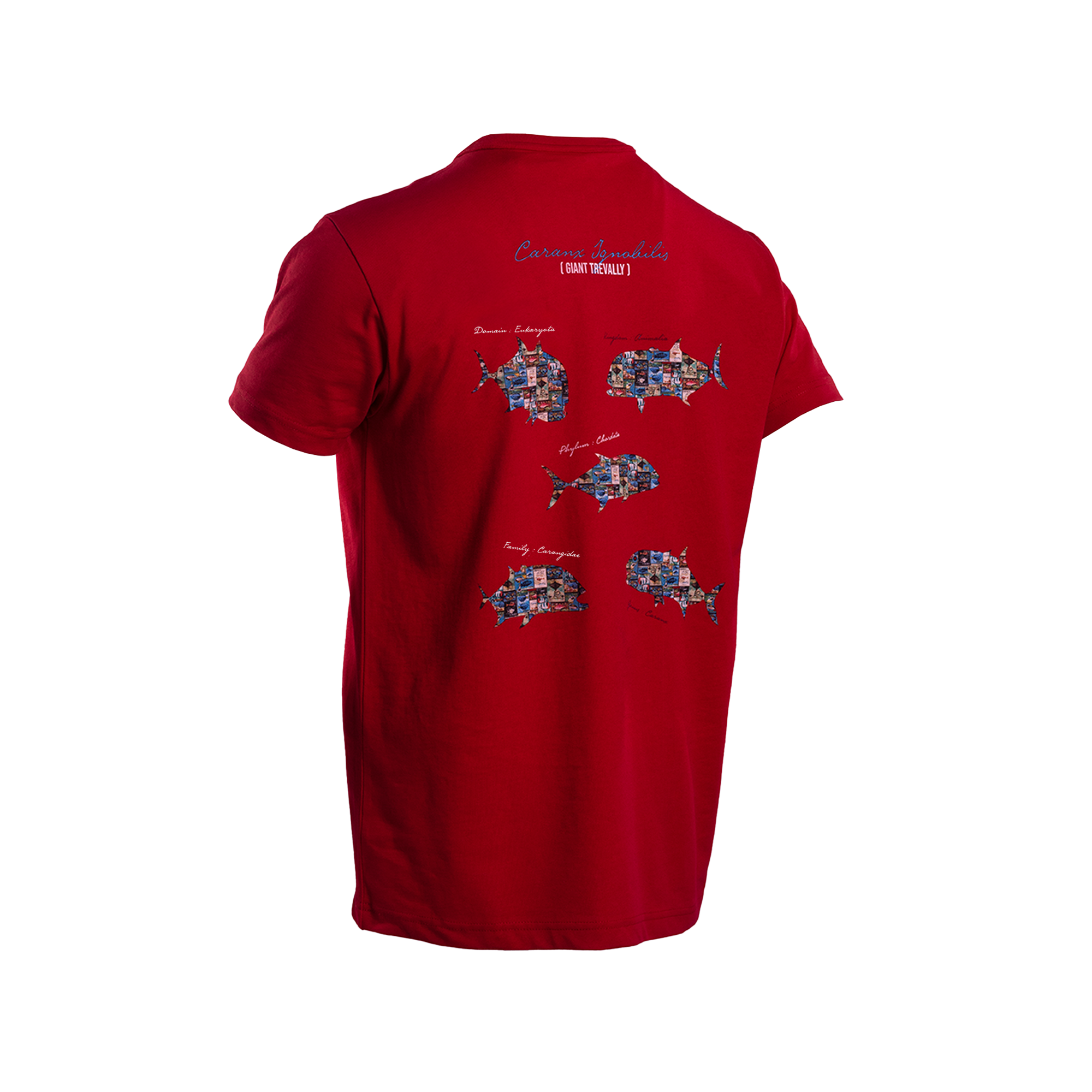 Graphite Short Sleeve Crew Neck T Shirt Giant Trevally Patterned Stafu Pro Series
