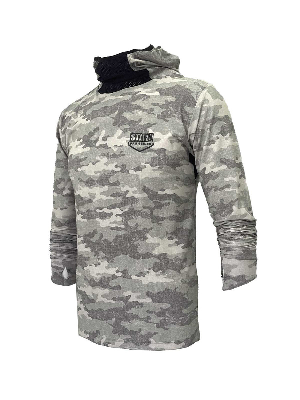 UV Protection T-Shirt with Haka Mask - Camo Brown