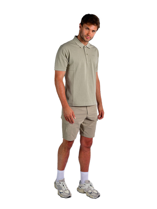 Harbor Short Sleeve Polo - Light Brown