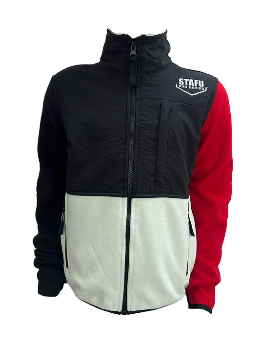 Indus Çocuk Polar Ceket - Kırmızı/Beyaz - Stafu Pro Series