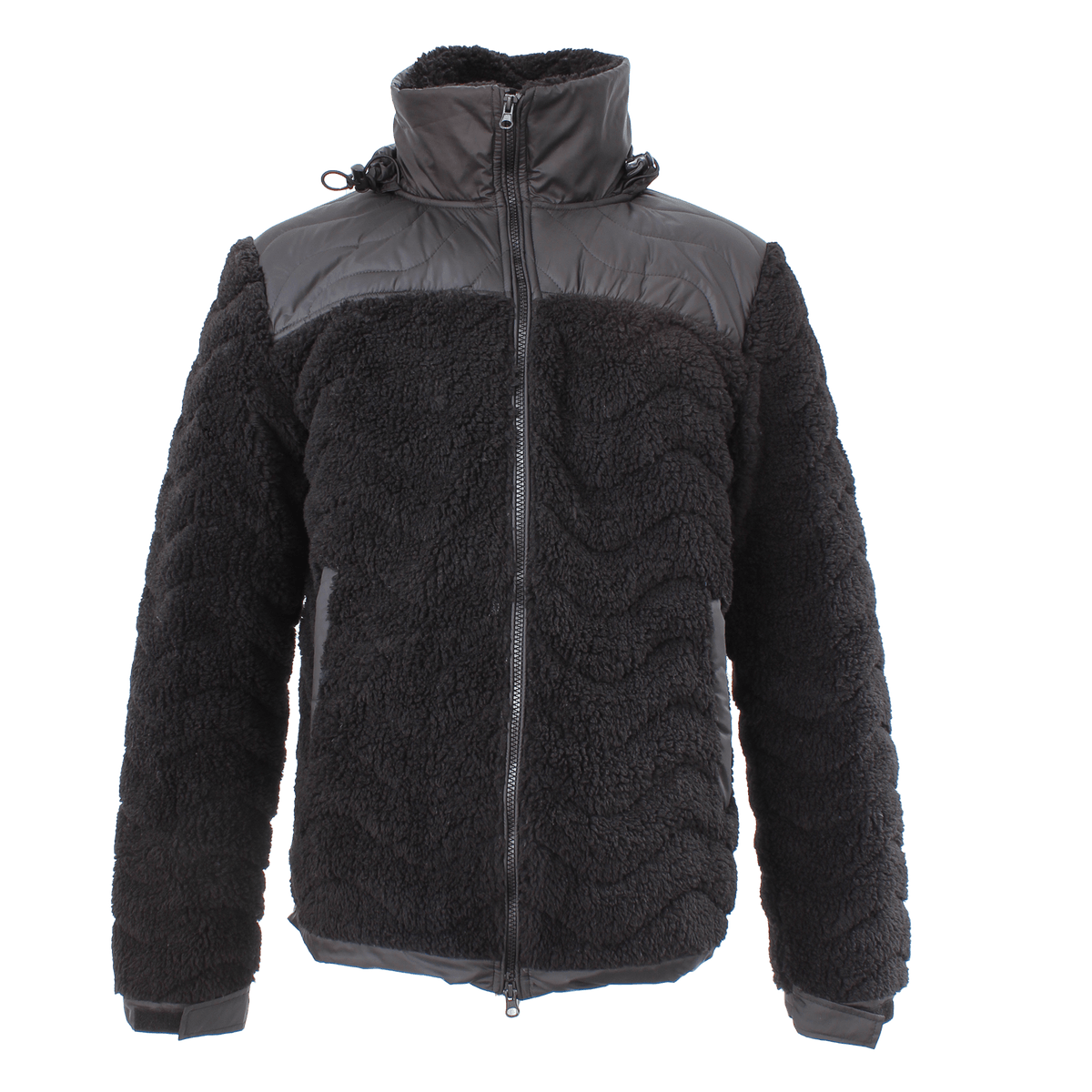 Inuk Men's Sherpa Fleece Black Jacket