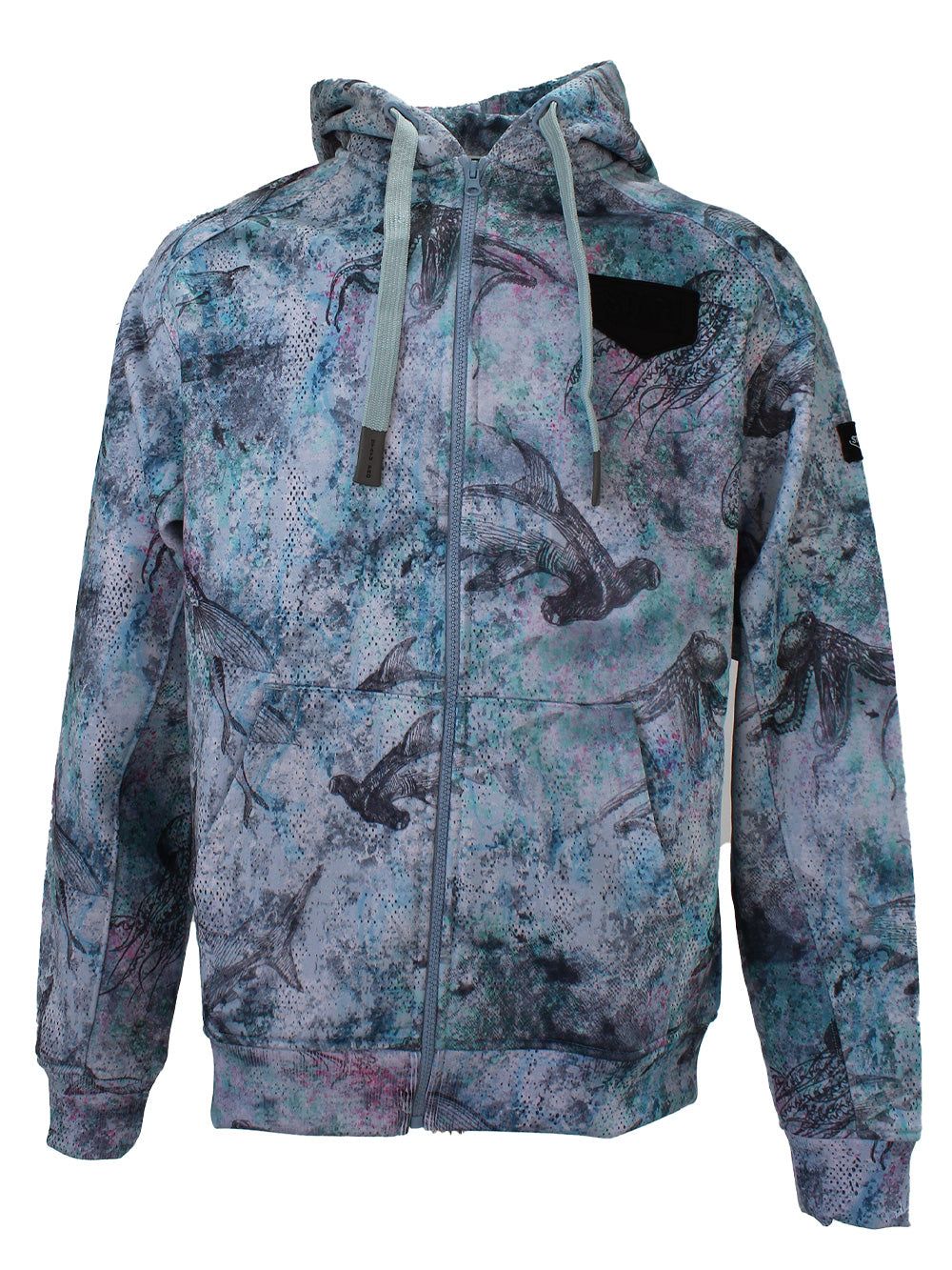 Jedi Fermuarlı Kapüşonlu Sweatshirt -  Hammerhead Mavi