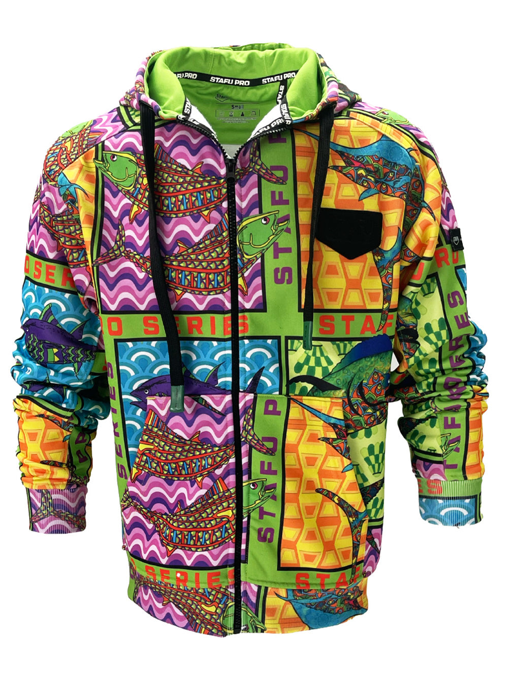 Jedi Zippered Hooded Sweatshirt - Fish Eye