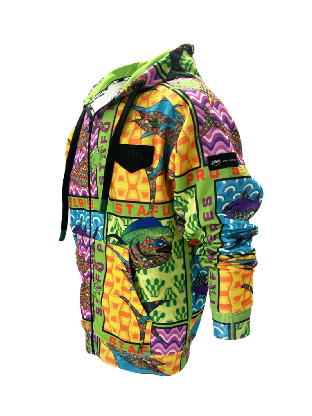 Jedi Zippered Hooded Sweatshirt - Fish Eye