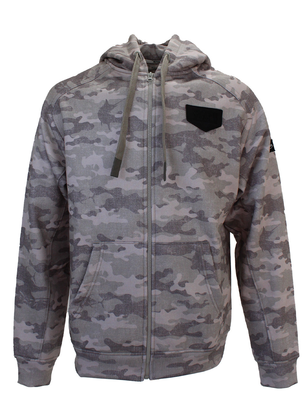 Jedi Zippered Hooded Sweatshirt - Camo Brown