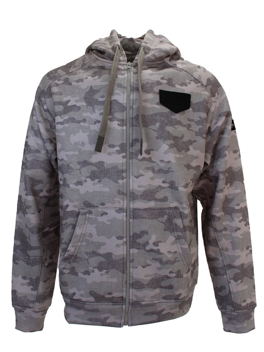 Jedi Zippered Hooded Sweatshirt - Camo Brown