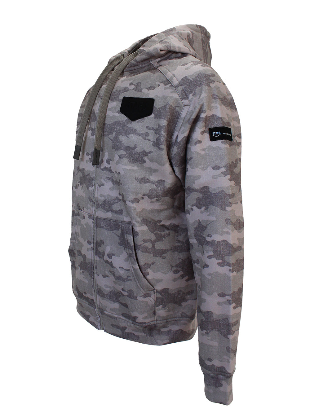 Jedi Zippered Hooded Sweatshirt - Camo Brown