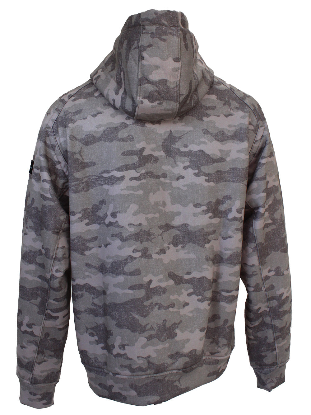 Jedi Zippered Hooded Sweatshirt - Camo Brown