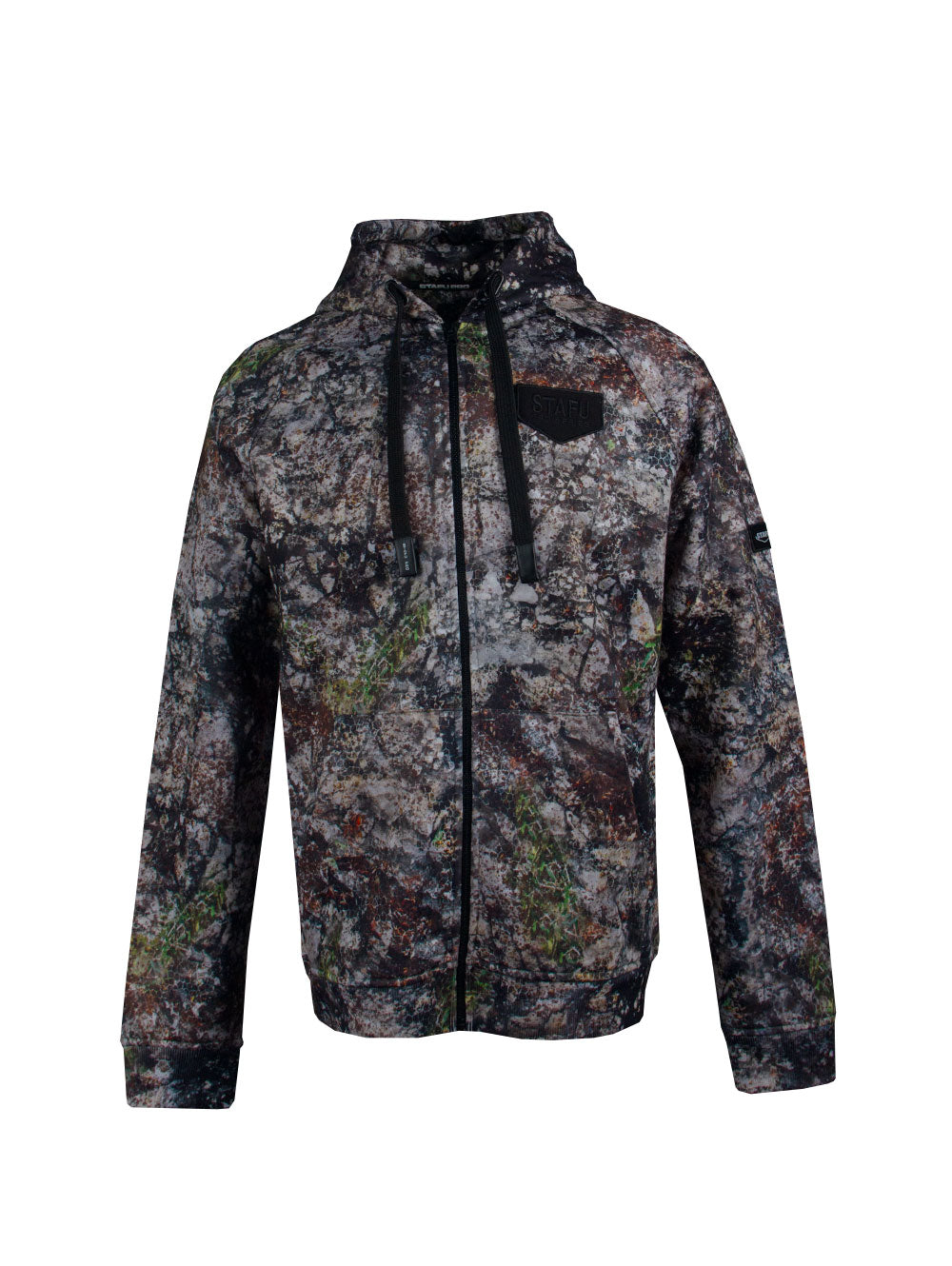 Jedi Fermuarlı Kapüşonlu Sweatshirt - Altai Camo - Stafu Pro Series