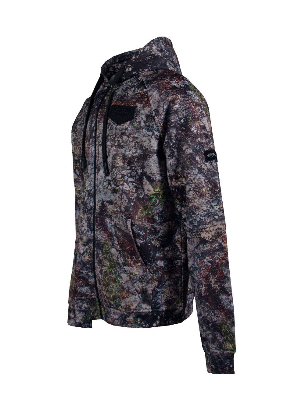 Jedi Fermuarlı Kapüşonlu Sweatshirt - Altai Camo - Stafu Pro Series