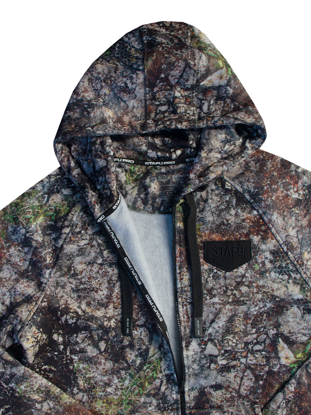 Jedi Fermuarlı Kapüşonlu Sweatshirt - Altai Camo - Stafu Pro Series