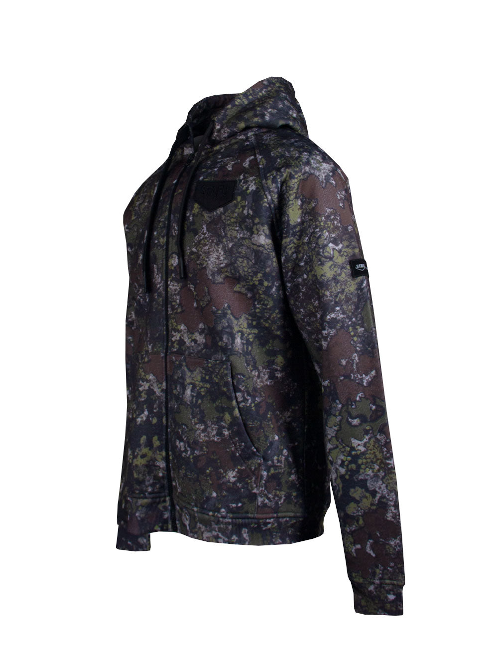Jedi Fermuarlı Kapüşonlu Sweatshirt -  Bushman Camo