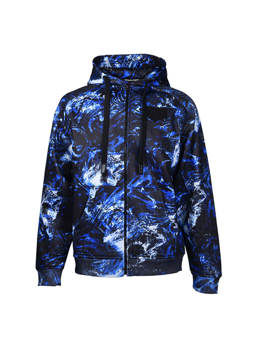 Jedi Zippered Hooded Sweatshirt - Dark Storm