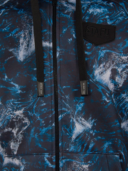 Jedi Fermuarlı Kapüşonlu Sweatshirt -  Dark Storm