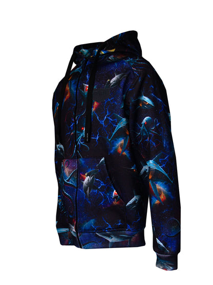 Jedi Fermuarlı Kapüşonlu Sweatshirt - Droid