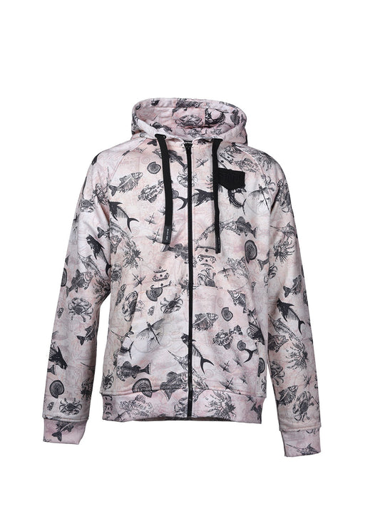 Jedi Zippered Hooded Sweatshirt - Stamp