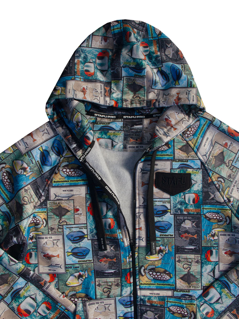 Jedi Fermuarlı Kapüşonlu Sweatshirt - Stamp